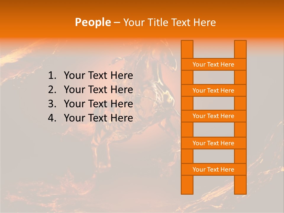 Pursuit Concepts Horse PowerPoint Template