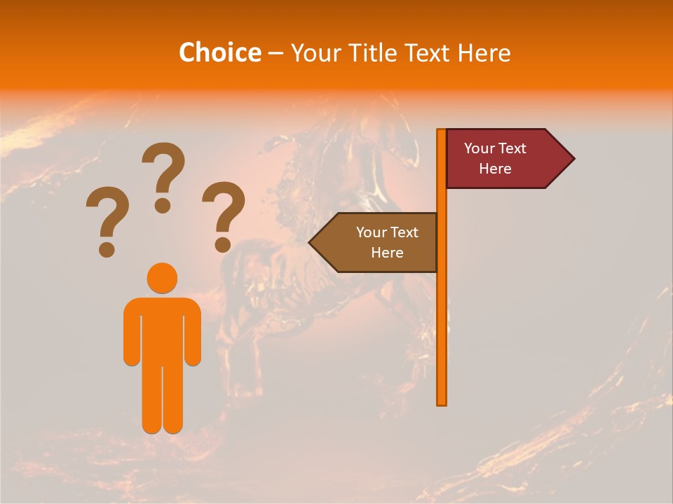 Pursuit Concepts Horse PowerPoint Template
