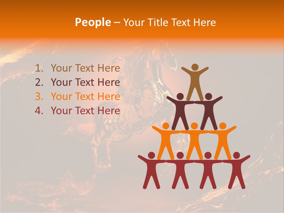 Pursuit Concepts Horse PowerPoint Template