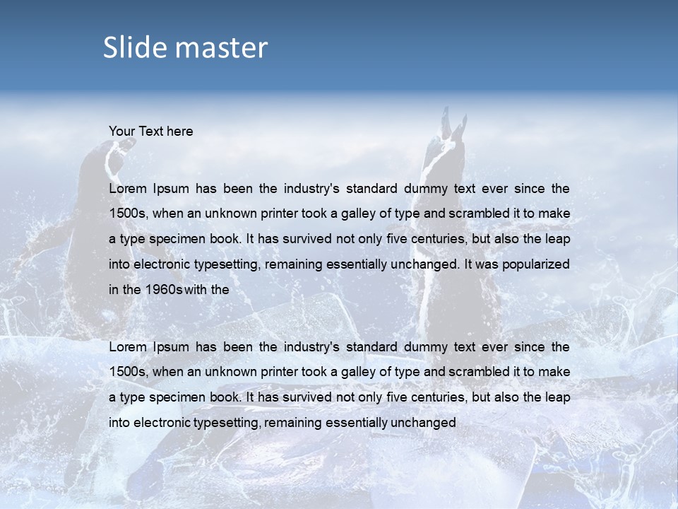Nature Arctic Water PowerPoint Template