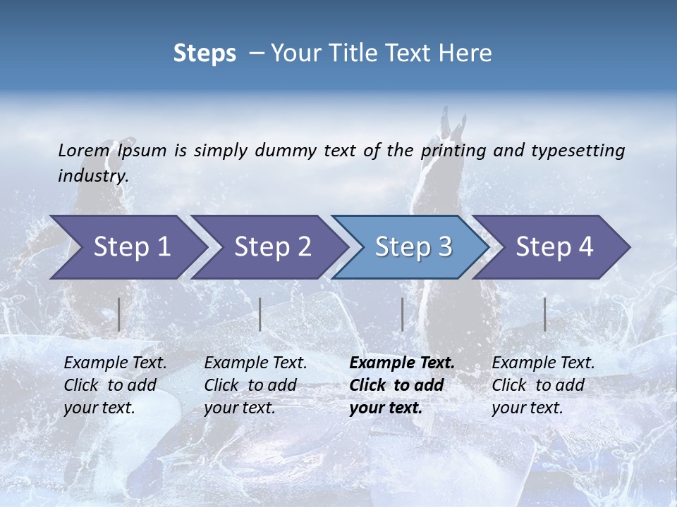 Nature Arctic Water PowerPoint Template
