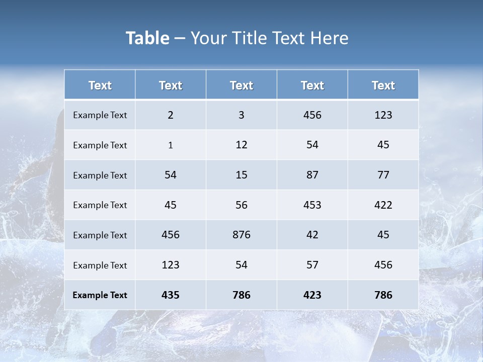 Nature Arctic Water PowerPoint Template