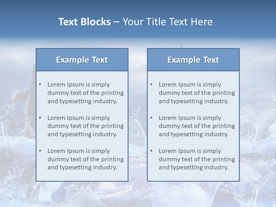 Nature Arctic Water PowerPoint Template