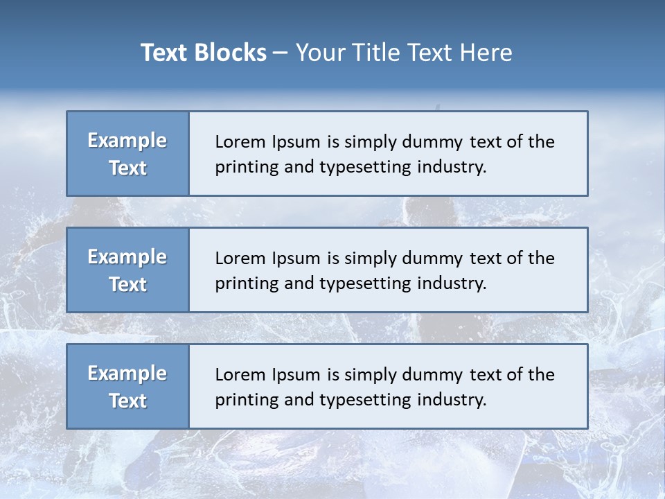 Nature Arctic Water PowerPoint Template
