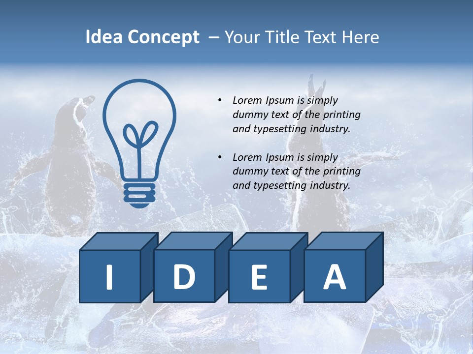 Nature Arctic Water PowerPoint Template