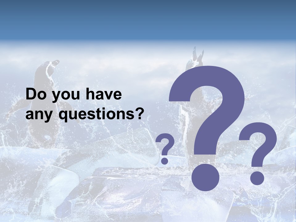 Nature Arctic Water PowerPoint Template