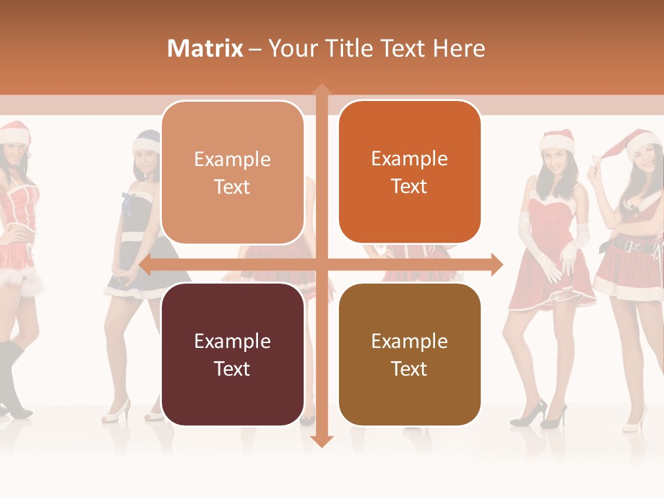 Santa Posing Costume PowerPoint Template