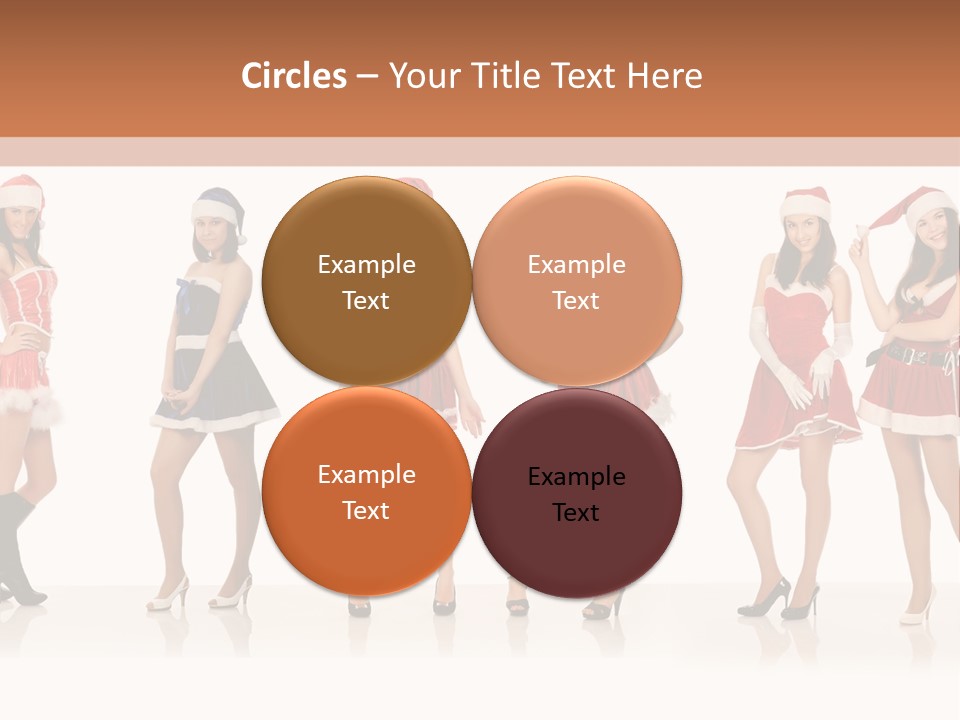 Santa Posing Costume PowerPoint Template