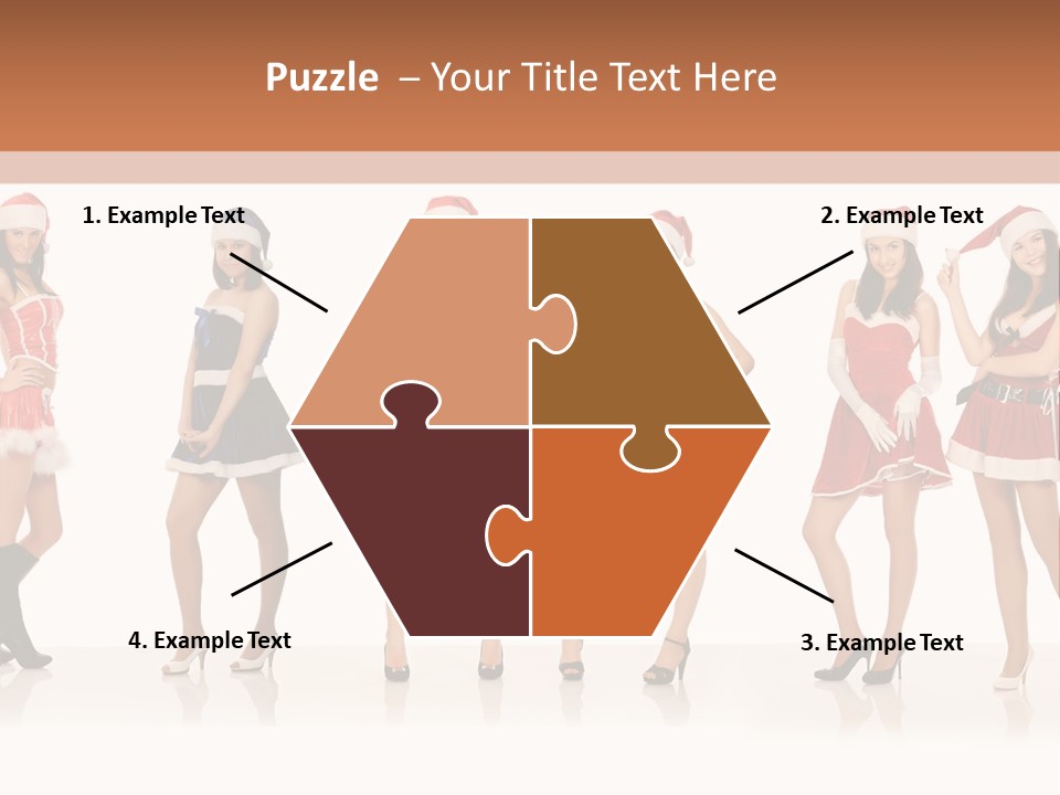 Santa Posing Costume PowerPoint Template