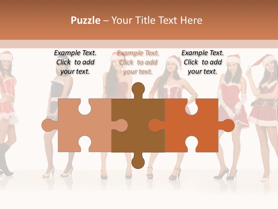 Santa Posing Costume PowerPoint Template