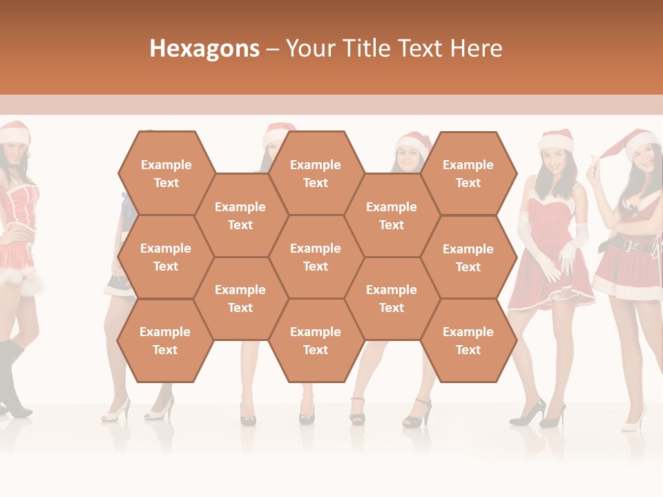 Santa Posing Costume PowerPoint Template