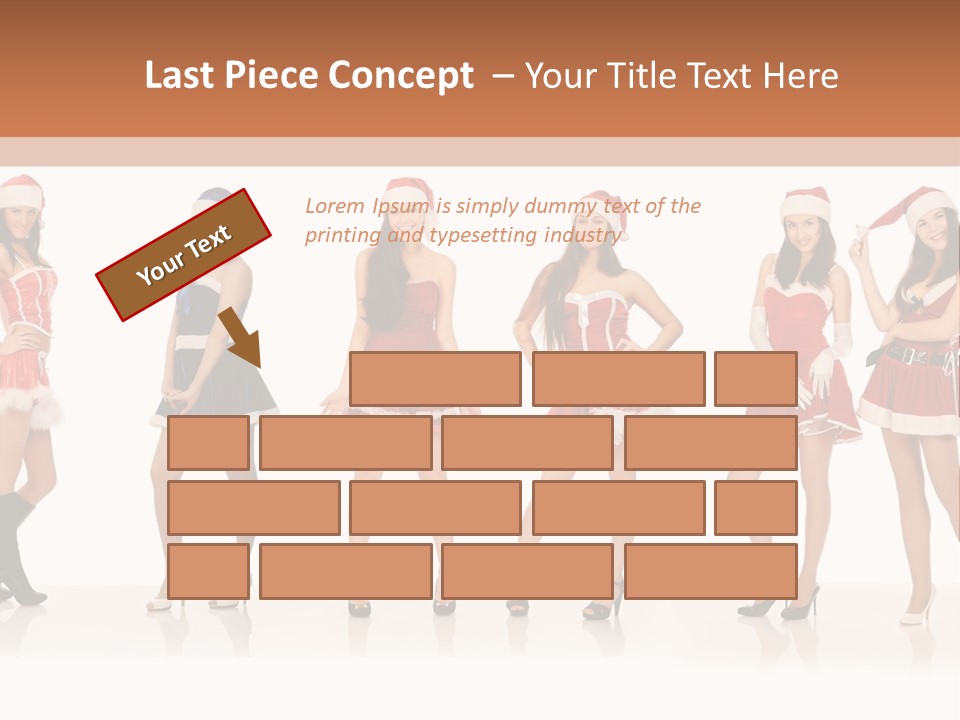 Santa Posing Costume PowerPoint Template