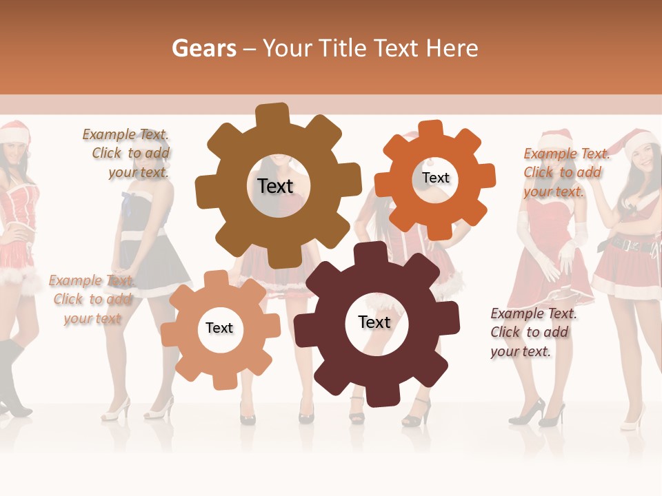 Santa Posing Costume PowerPoint Template