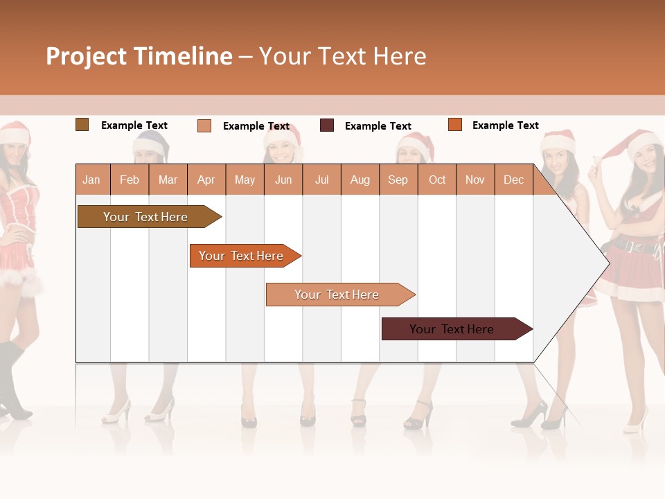 Santa Posing Costume PowerPoint Template