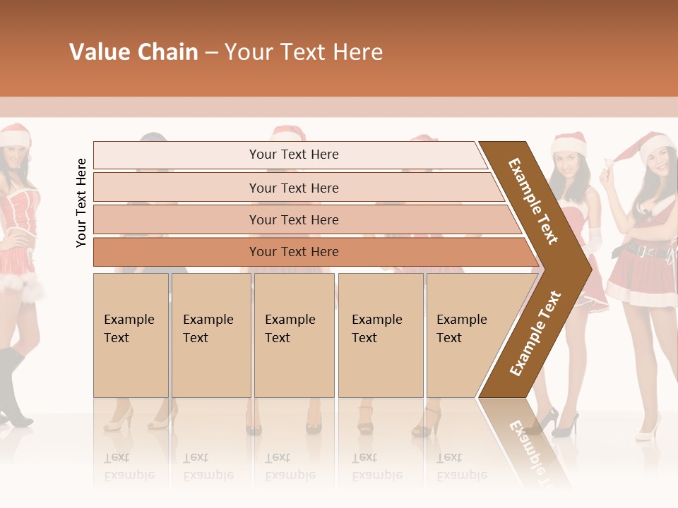 Santa Posing Costume PowerPoint Template