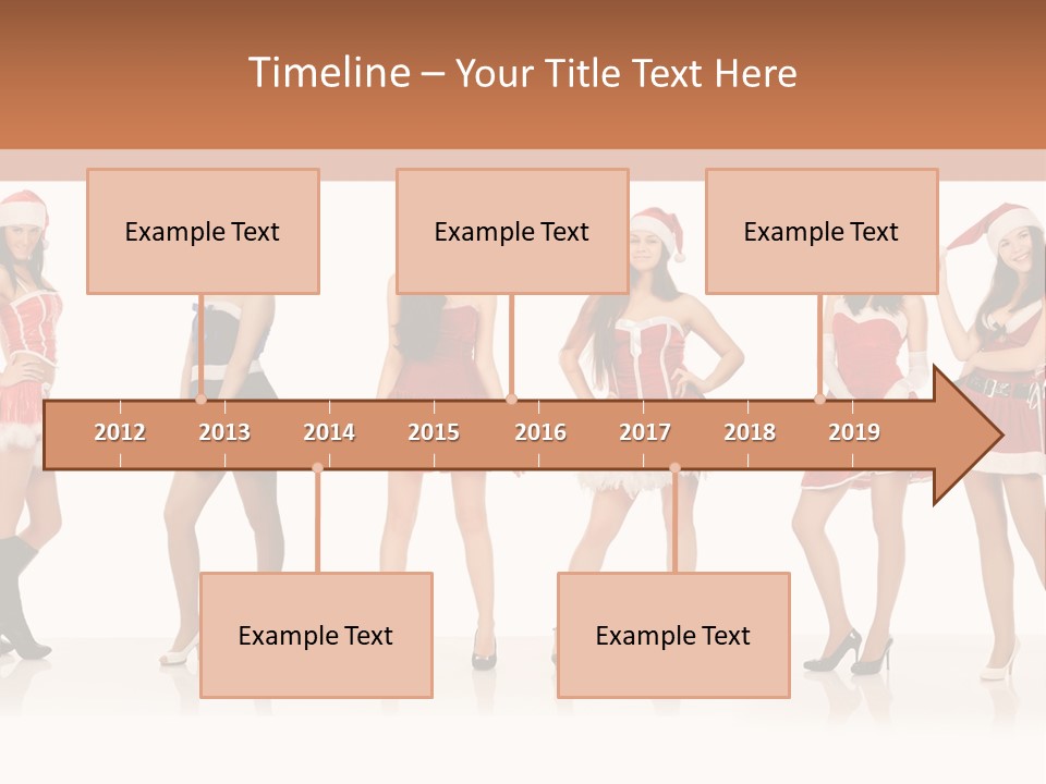 Santa Posing Costume PowerPoint Template