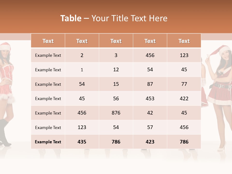Santa Posing Costume PowerPoint Template
