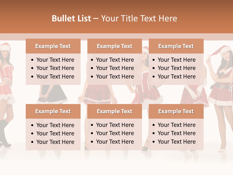 Santa Posing Costume PowerPoint Template