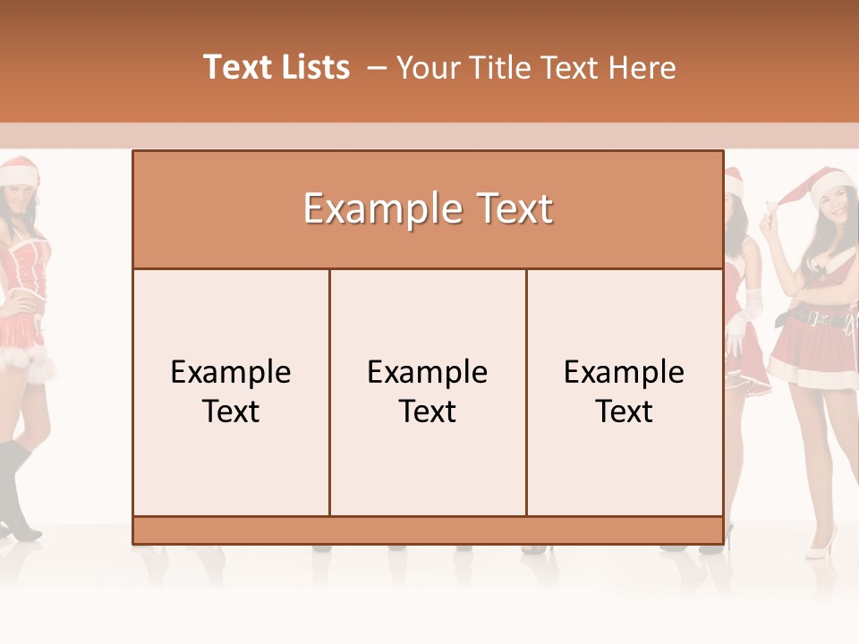 Santa Posing Costume PowerPoint Template