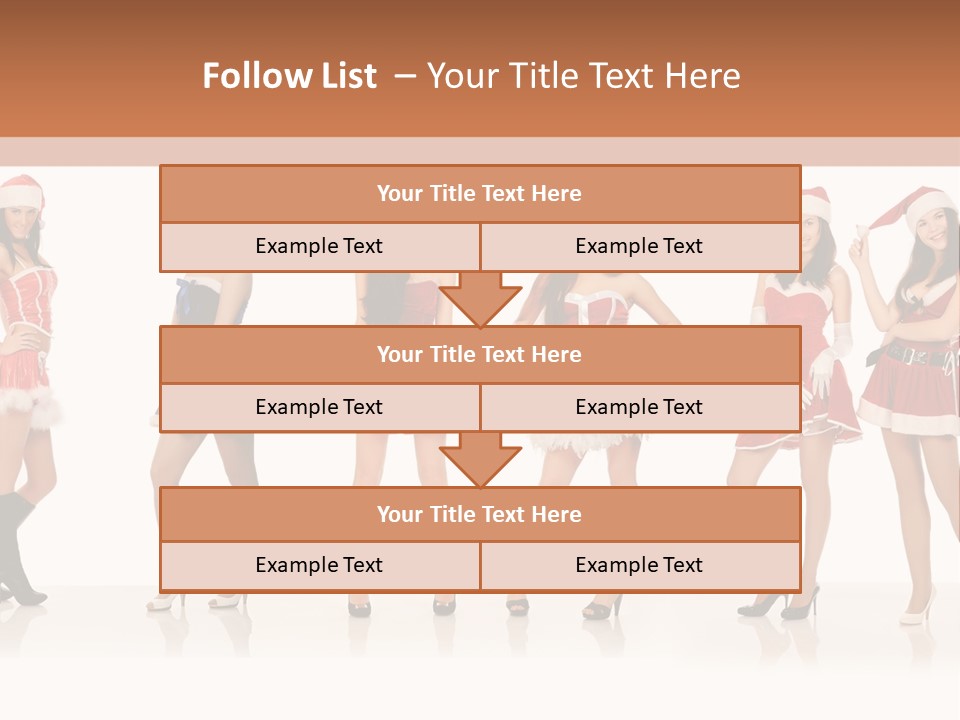 Santa Posing Costume PowerPoint Template