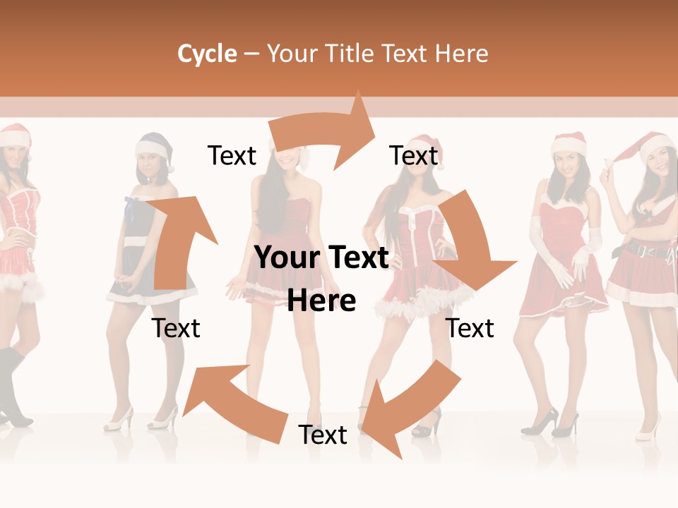 Santa Posing Costume PowerPoint Template