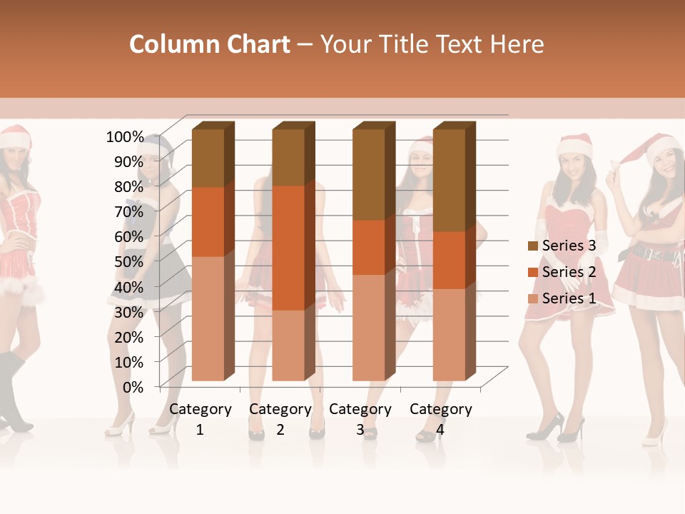 Santa Posing Costume PowerPoint Template