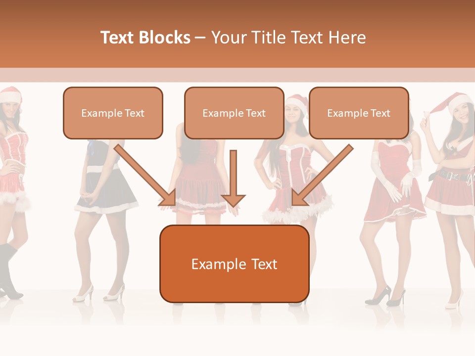 Santa Posing Costume PowerPoint Template