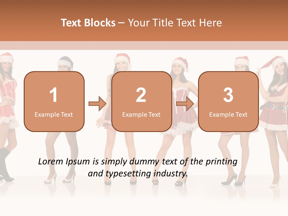Santa Posing Costume PowerPoint Template