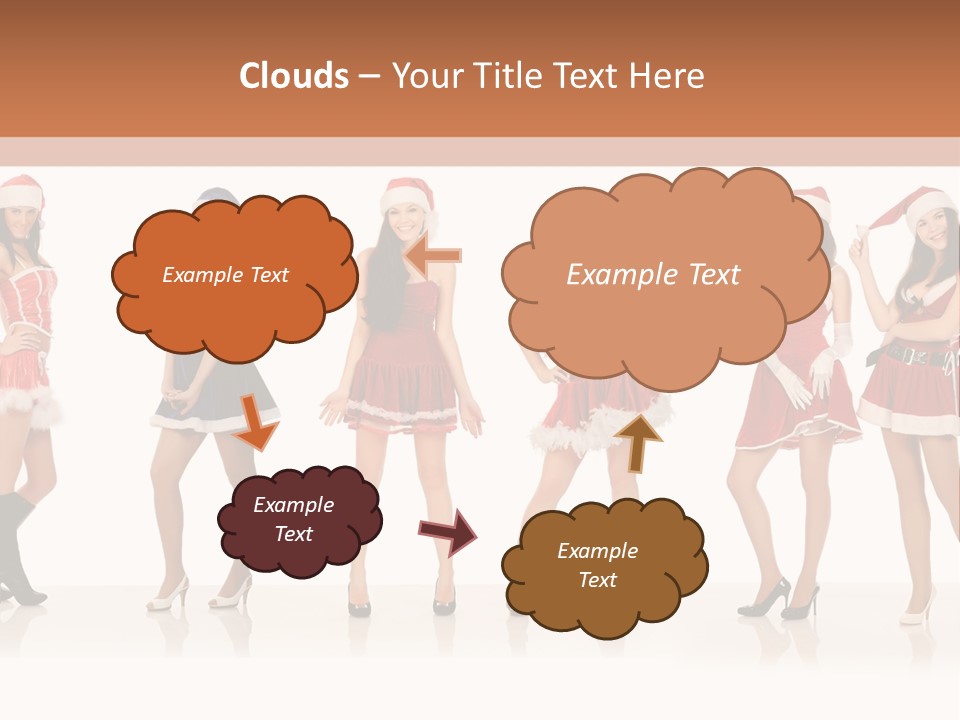 Santa Posing Costume PowerPoint Template