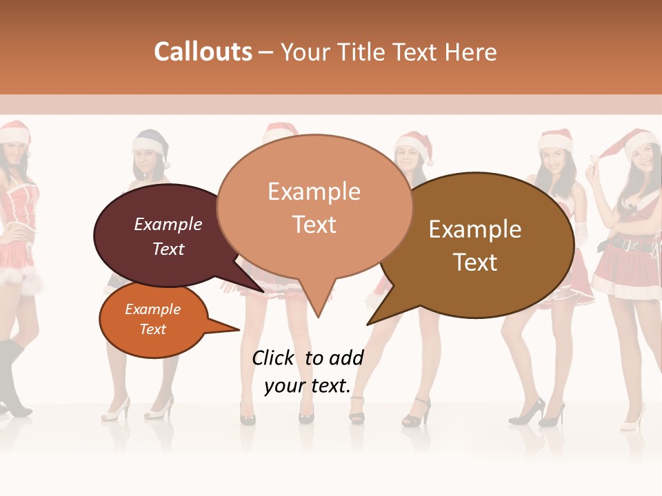 Santa Posing Costume PowerPoint Template