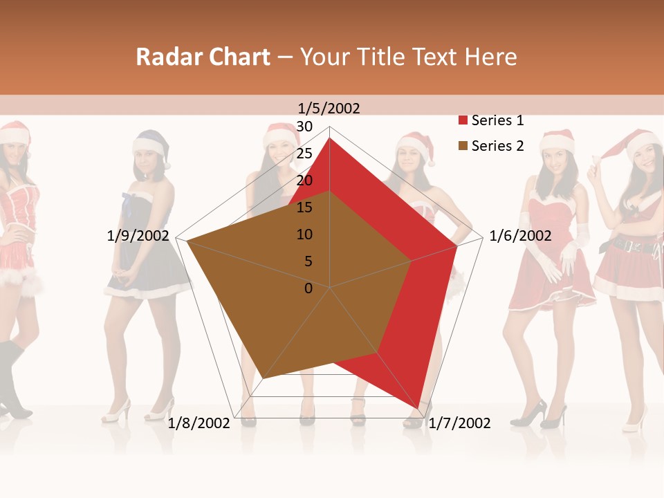 Santa Posing Costume PowerPoint Template