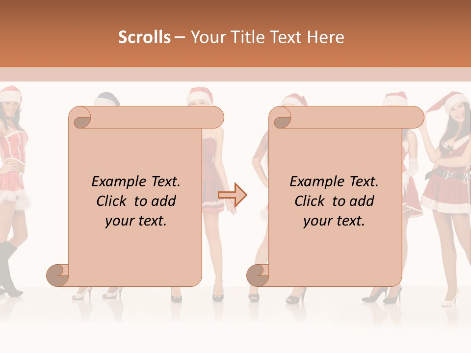Santa Posing Costume PowerPoint Template