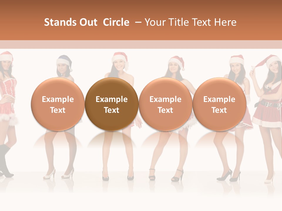 Santa Posing Costume PowerPoint Template