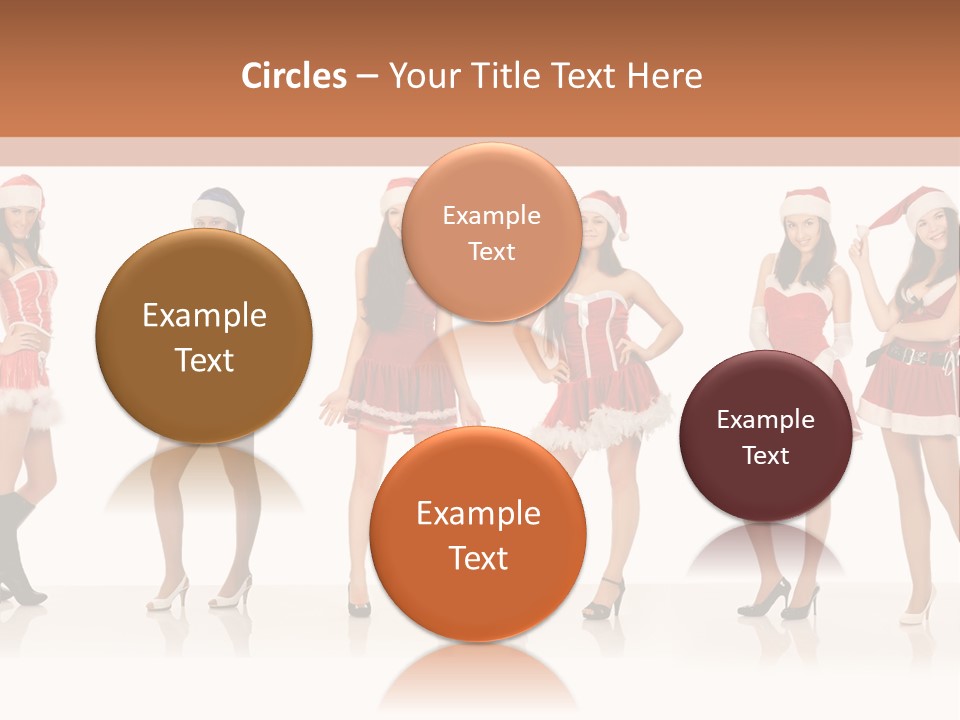 Santa Posing Costume PowerPoint Template