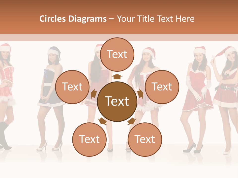 Santa Posing Costume PowerPoint Template