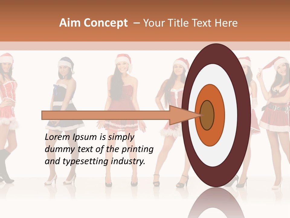 Santa Posing Costume PowerPoint Template