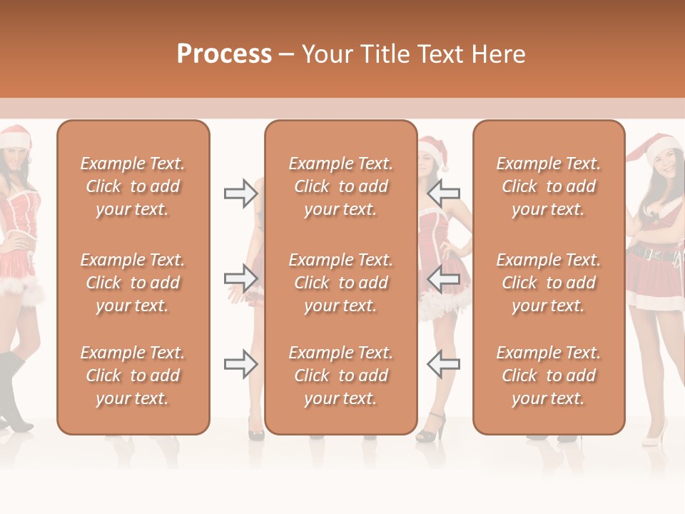Santa Posing Costume PowerPoint Template