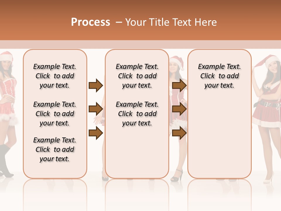Santa Posing Costume PowerPoint Template