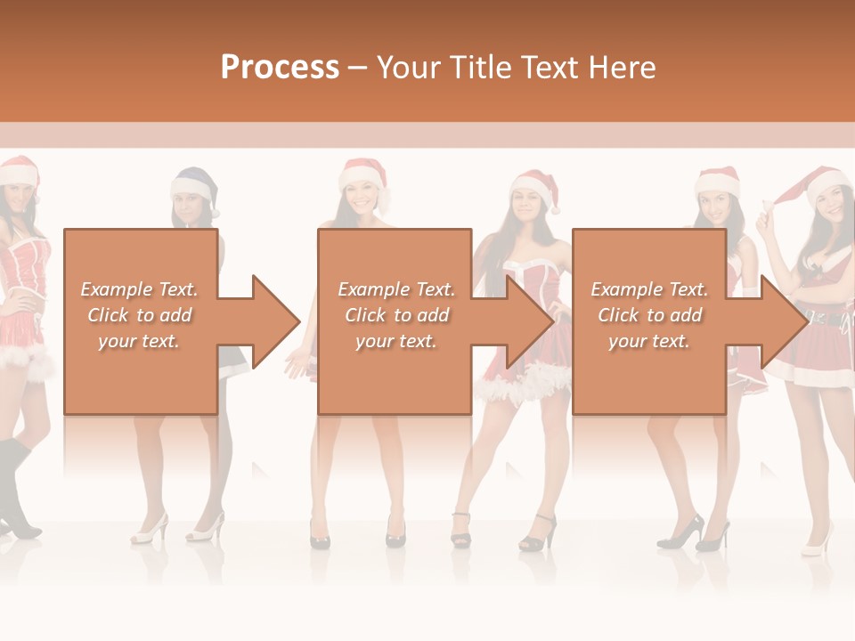 Santa Posing Costume PowerPoint Template