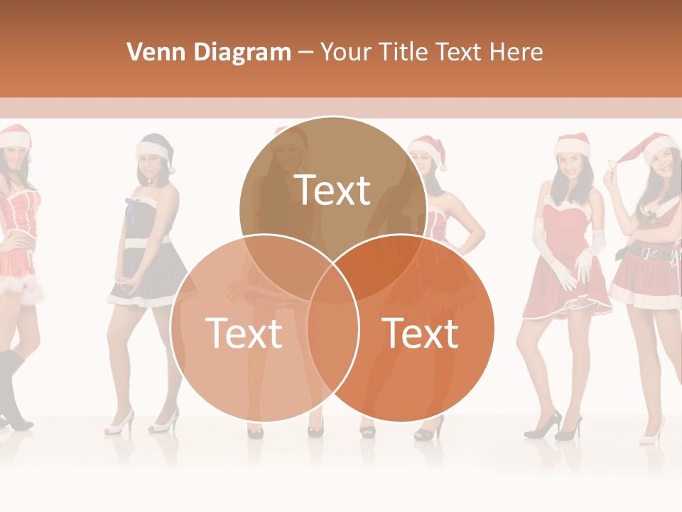 Santa Posing Costume PowerPoint Template