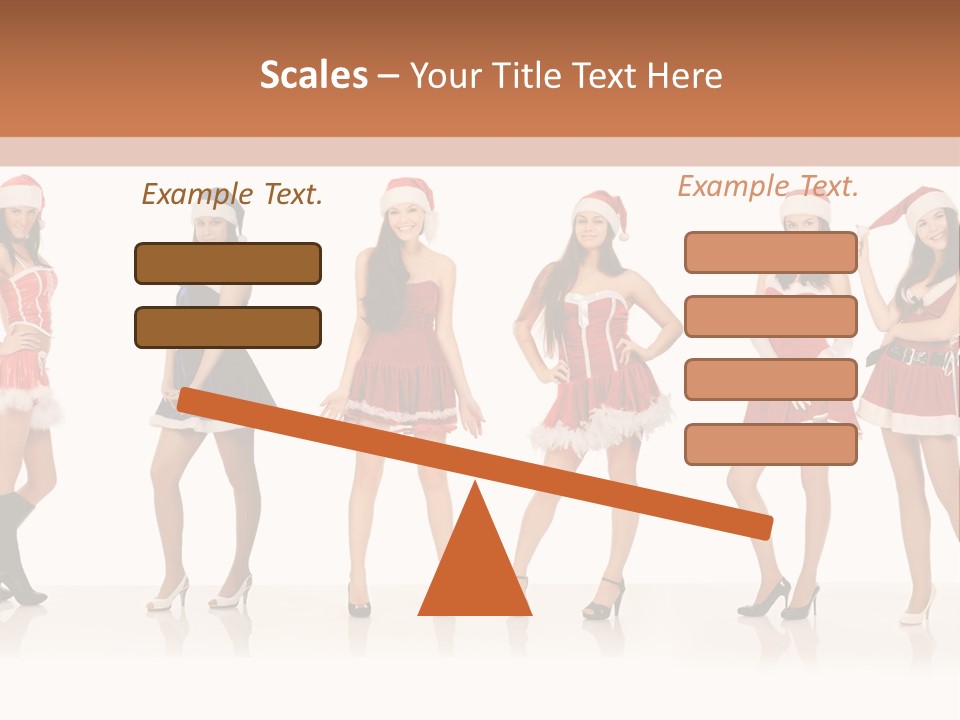 Santa Posing Costume PowerPoint Template