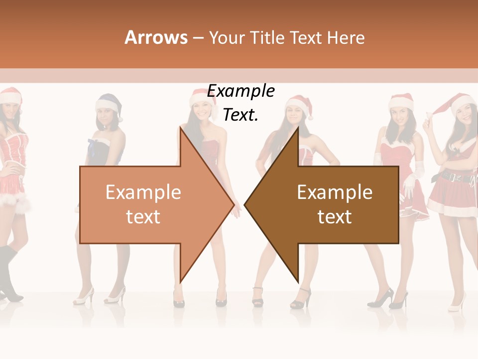 Santa Posing Costume PowerPoint Template