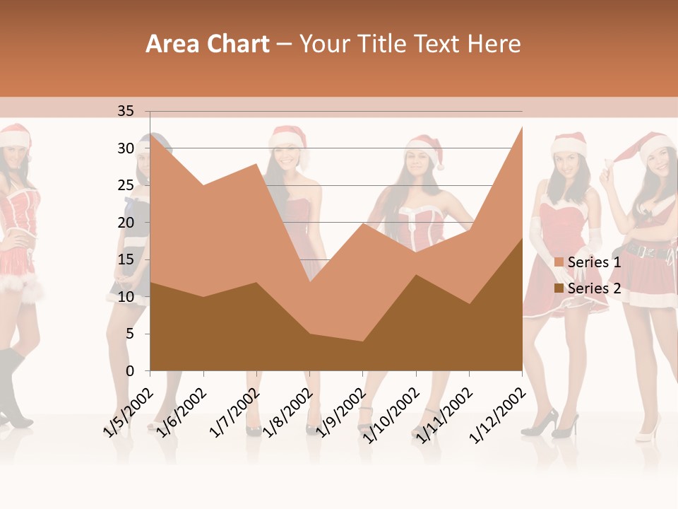 Santa Posing Costume PowerPoint Template