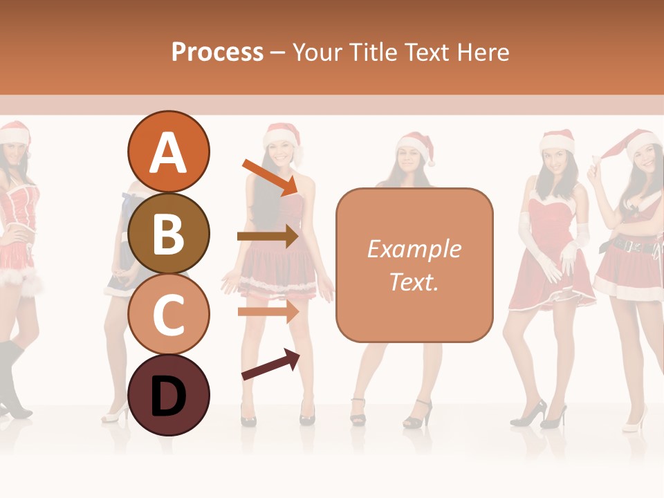 Santa Posing Costume PowerPoint Template