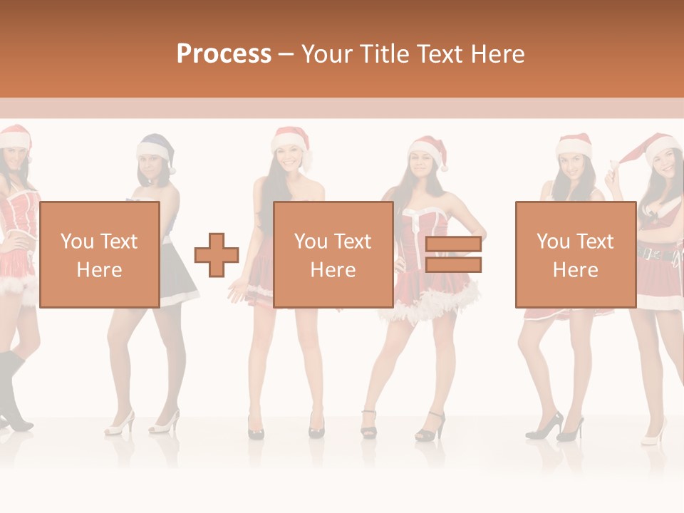 Santa Posing Costume PowerPoint Template