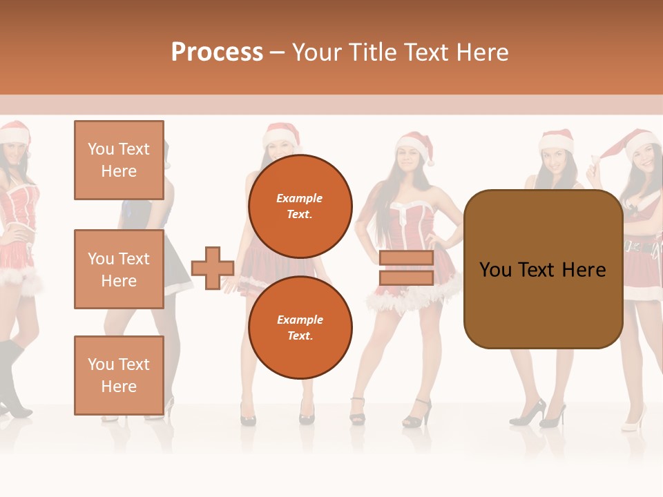 Santa Posing Costume PowerPoint Template