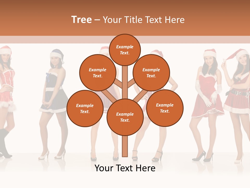 Santa Posing Costume PowerPoint Template