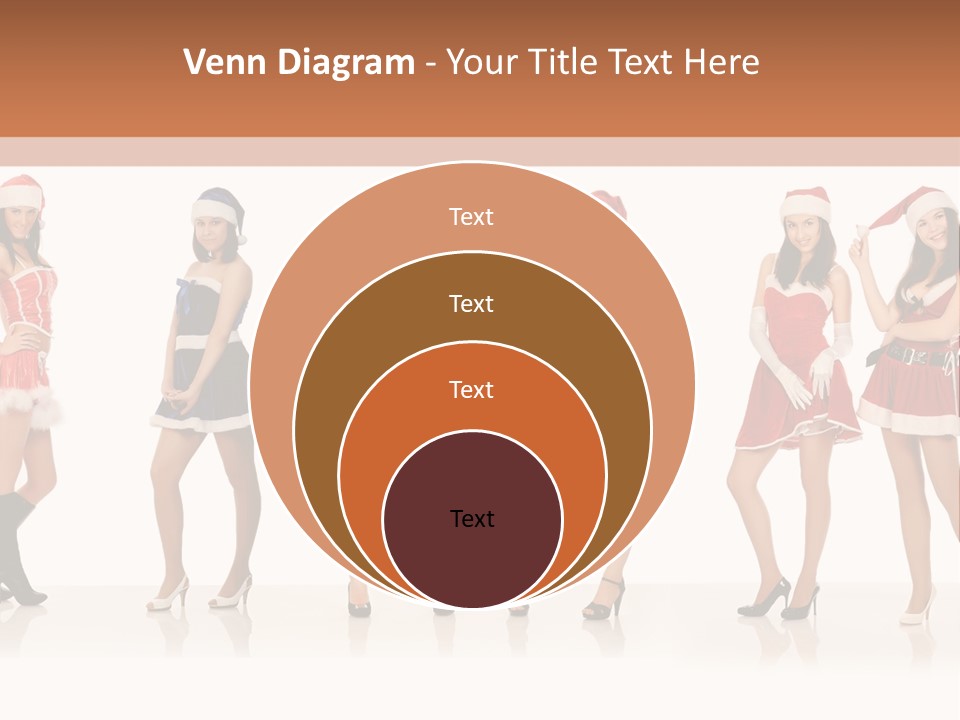 Santa Posing Costume PowerPoint Template