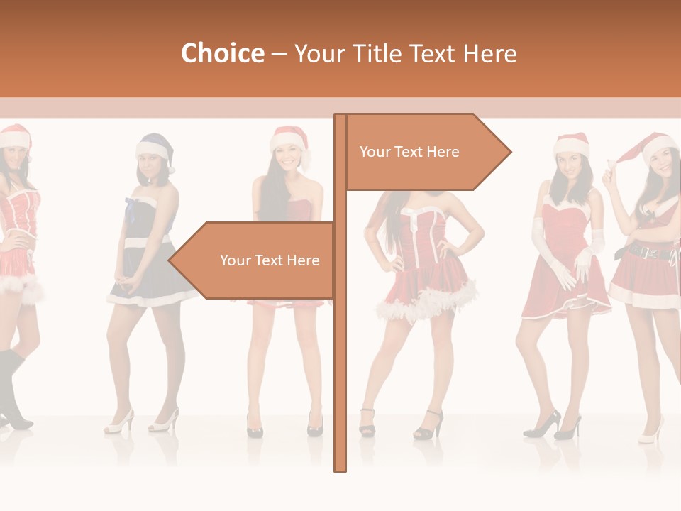 Santa Posing Costume PowerPoint Template
