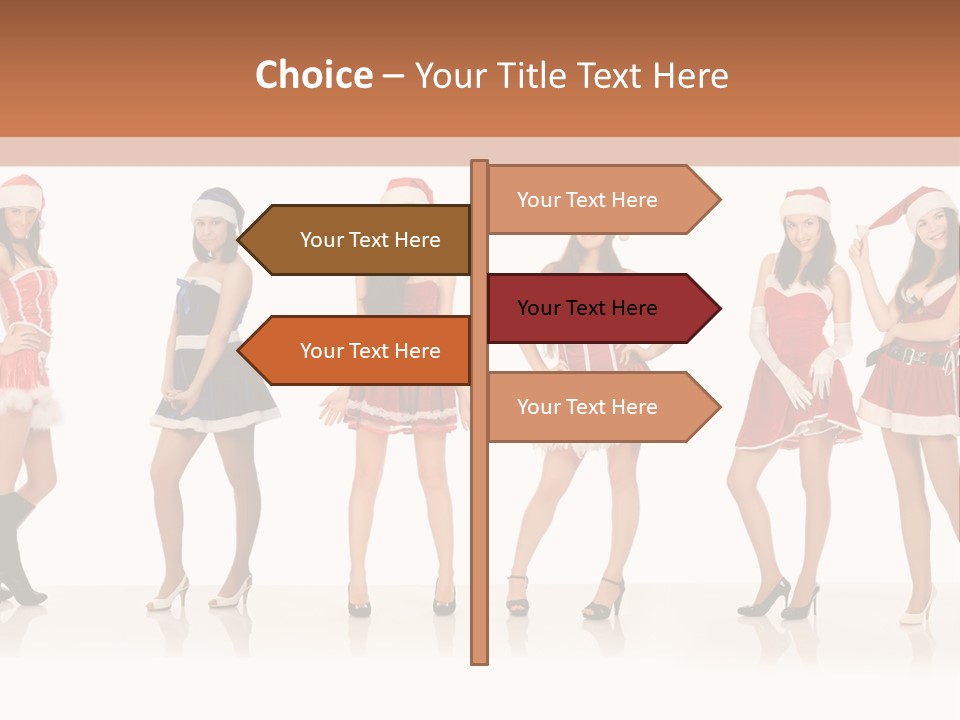 Santa Posing Costume PowerPoint Template